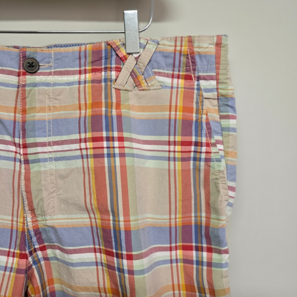Robert Graham Plaid Shorts Mens 36 Multicolor Bicycle Trim Preppy Summer Casual - Picture 3 of 15